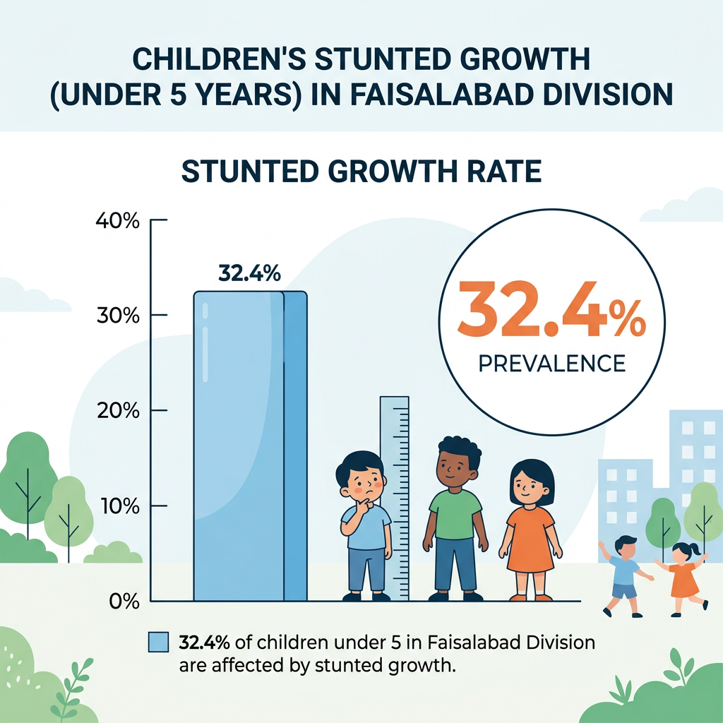 Children stunted growth under 5 years